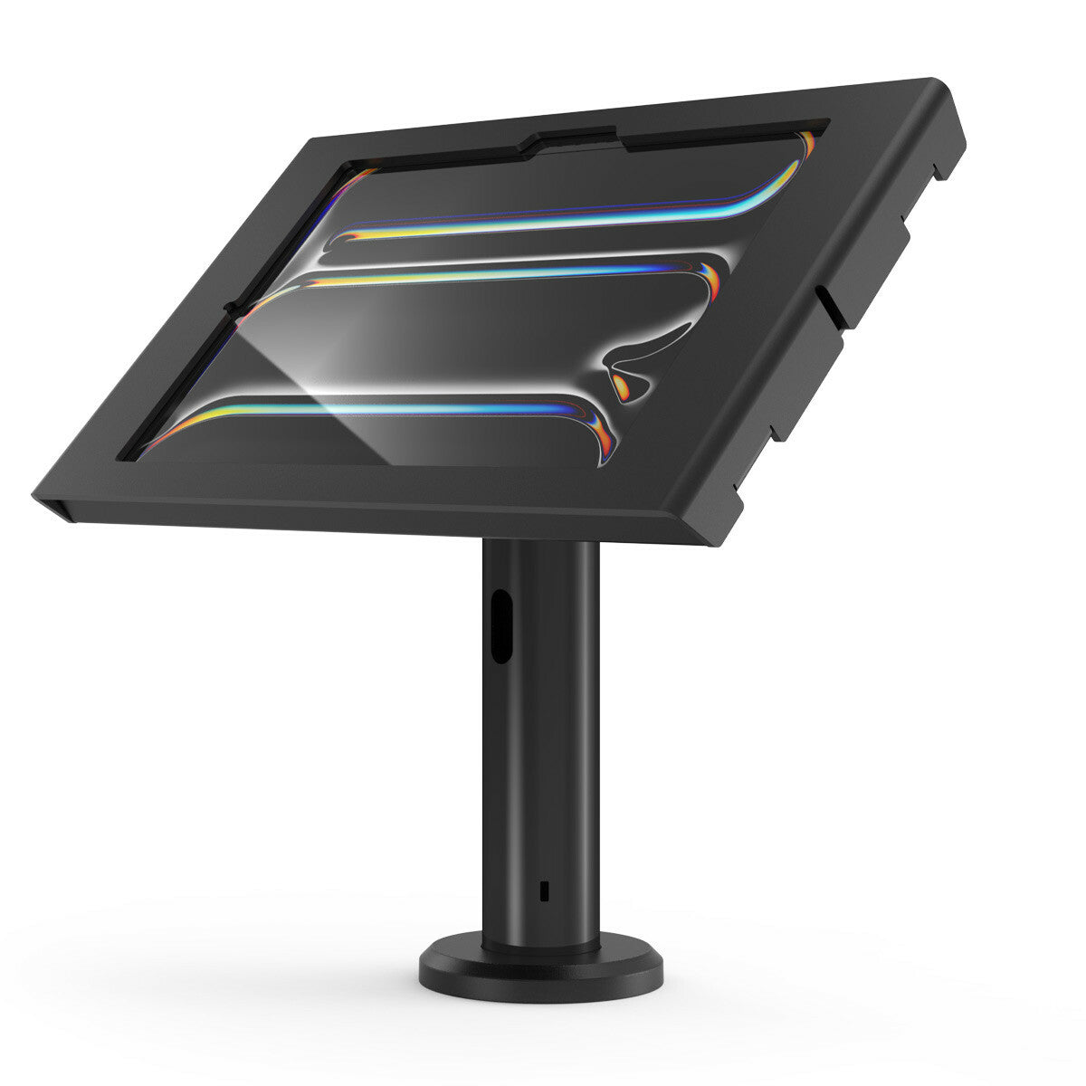 Compulocks iPad Pro M4 11" (2024), Apex Enclosure Tilting Stand 8" - Kit de montage (enceinte, pied) - caméra et capteurs avant/arrière exposés - pour tablette - verrouillable - métal - noir - Taille d'écran : 11" - pour Apple 11-inch iPad Pro (M4)