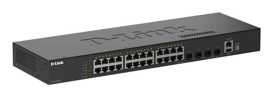 24 Ports GE + 4 Ports 10G SFP+ Smart Managed Switch