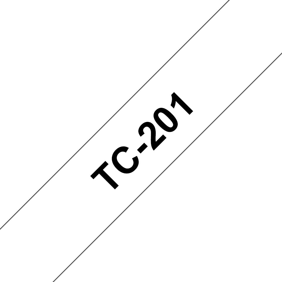 Brother - Noir - blanc - Rouleau (1,2 cm) 1 rouleau(x) étiquettes - pour P-Touch PT-15, PT-20, PT-6
