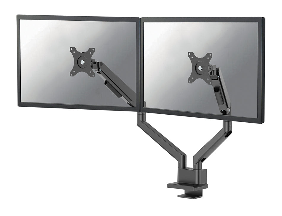 Neomounts NEXT Slim DS70-250BL2 - Kit de montage (bras articulé) - pleine action - pour 2 moniteurs - aluminium - noir - Taille d'écran : 17"-32" - montrable sur bureau