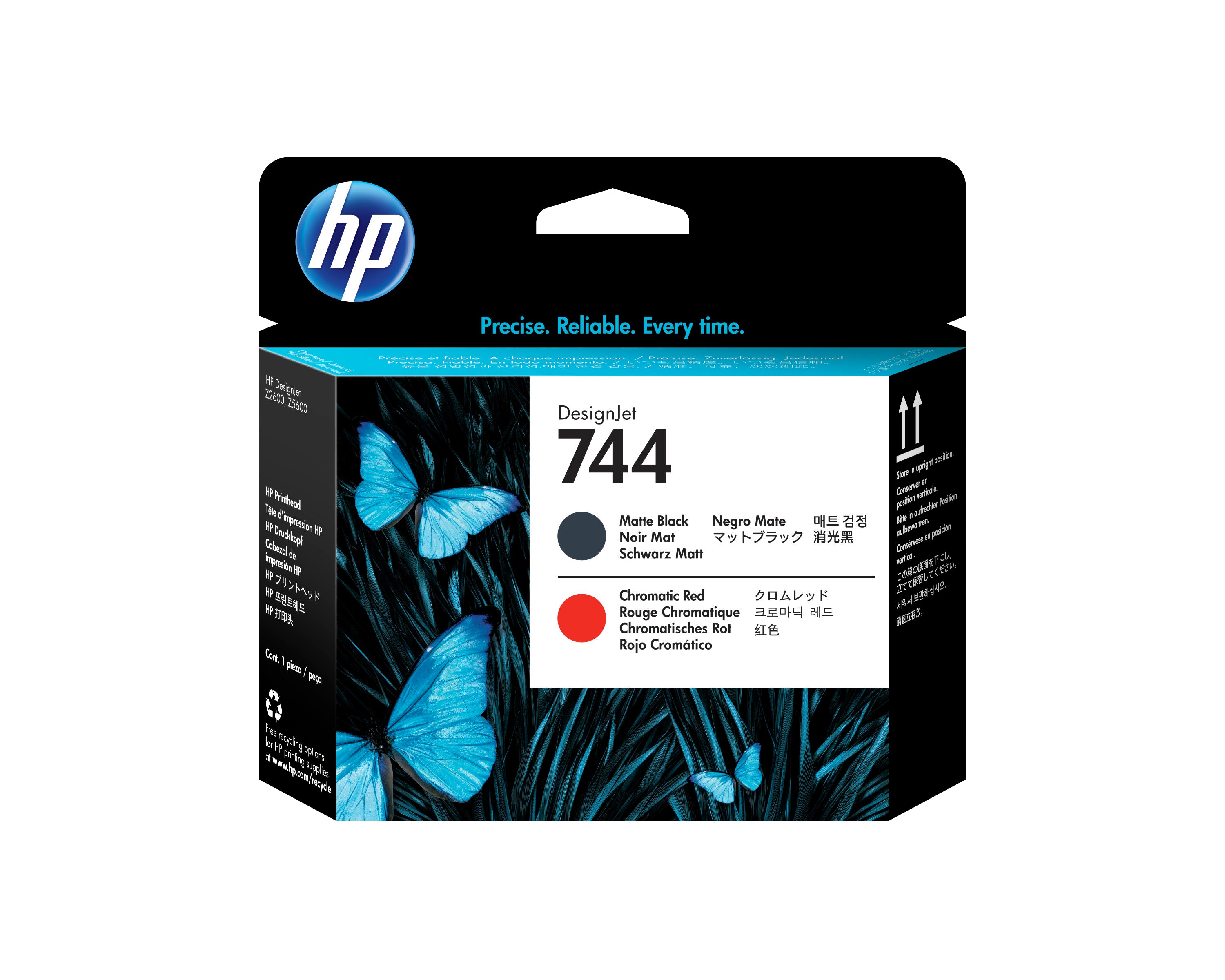 HP 744 - Noir, rouge chromatique - tête d'impression - pour DesignJet Z2600 PostScript, Z5600 PostScript