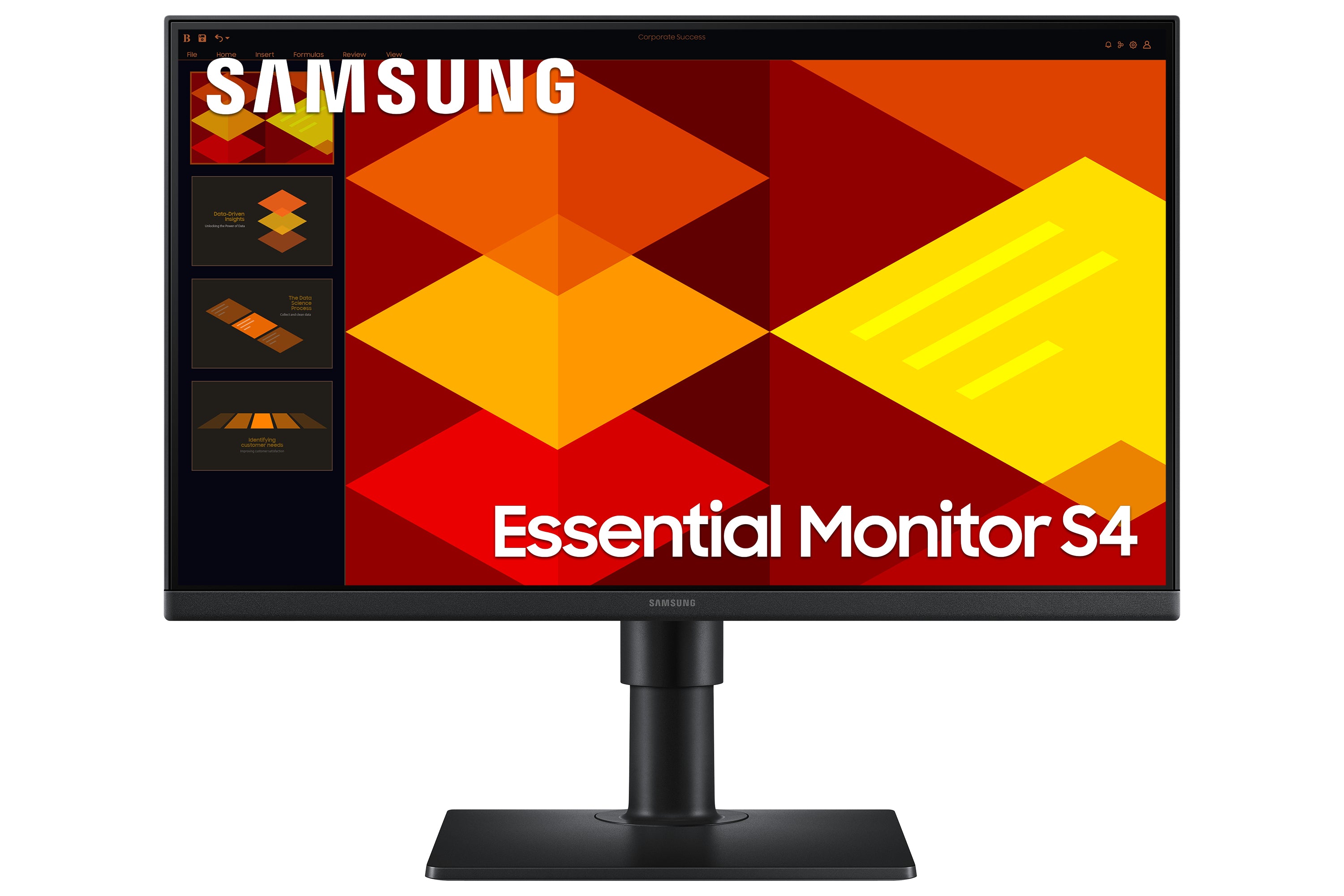 Samsung Essential S4 S22D400GAU - S40GD Series - écran LED - 22" (21.5" visualisable) - 1920 x 1080 Full HD (1080p) @ 100 Hz - IPS - 250 cd/m² - 1000:1 - 5 ms - 2xHDMI, DisplayPort - noir