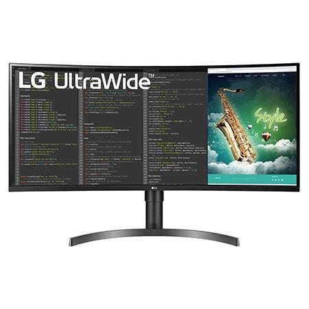 LG UltraWide 35WN75CP-B - Écran LED - incurvé - 35" - 3440 x 1440 UWQHD @ 100 Hz - VA - 300 cd/m² - 2500:1 - HDR10 - 5 ms - 2xHDMI, DisplayPort, USB-C - haut-parleurs
