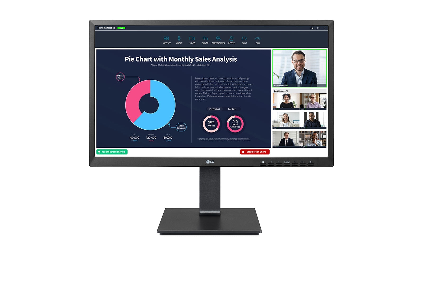 Écran LG 24BP75CP-B Full HD 24"