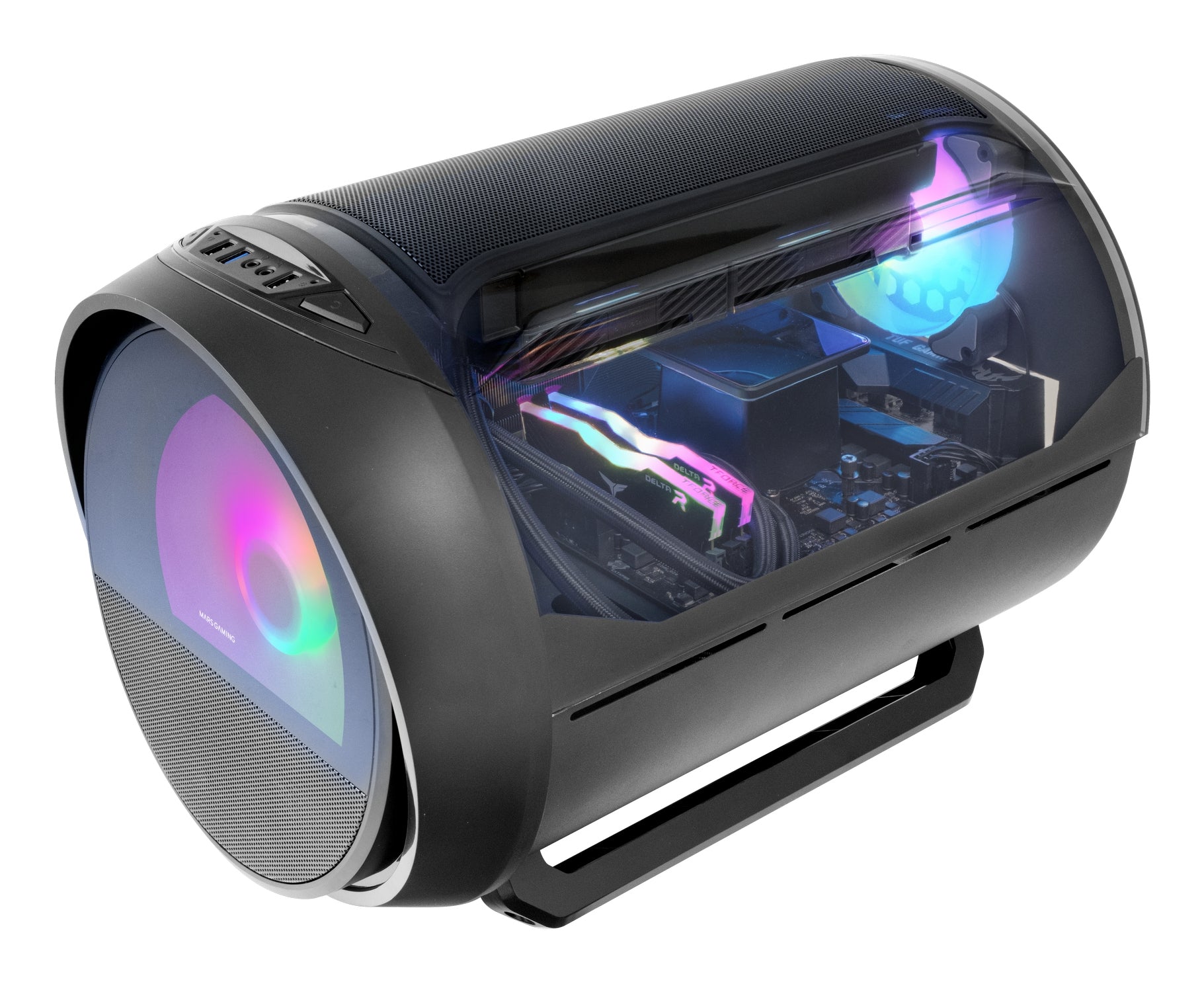 Boîtier ATX semi-tour Mars Gaming MCCYLON Noir