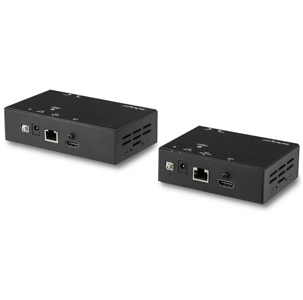 StarTech.com Adaptateur HDMI 4K 60 Hz sur Ethernet jusqu'à 70 m avec Power Over Cable - Convertisseur HDMI 1080p RJ45 jusqu'à 100 m - Rallonge vidéo/audio/infrarouge - HDMI - plus de CAT 5e/6 - jusqu'à 100 m - Conformité TAA
