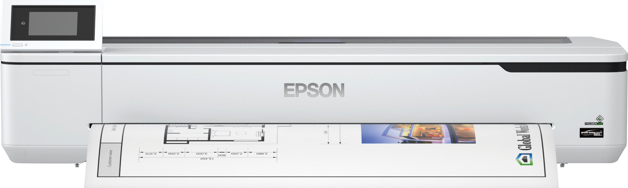 Epson SureColor SC-T5100N - 36" imprimante grand format - couleur - jet d'encre - Rouleau (91,4 cm) - 2 400 x 1 200 ppp - Gigabit LAN, Wi-Fi(n), USB 3.0 - outil de coupe