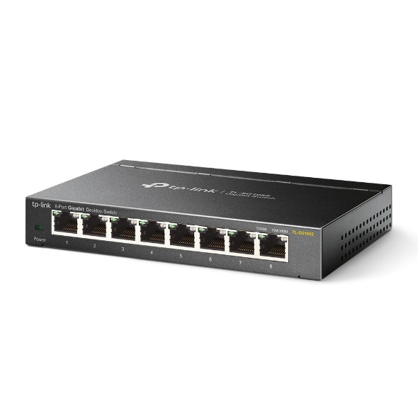 TP-Link TL-SG108S - Commutateur - 8 x 10/100/1000 - de bureau