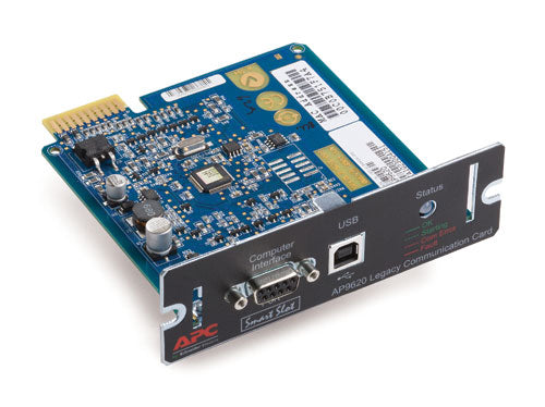 APC Legacy Communications SmartSlot Card - Carte de supervision distante - SmartSlot - USB, série - noir - pour Smart-UPS 1000, 750, Smart-UPS RT 10000VA, 3000, 5000, Smart-UPS X 1000, 1500