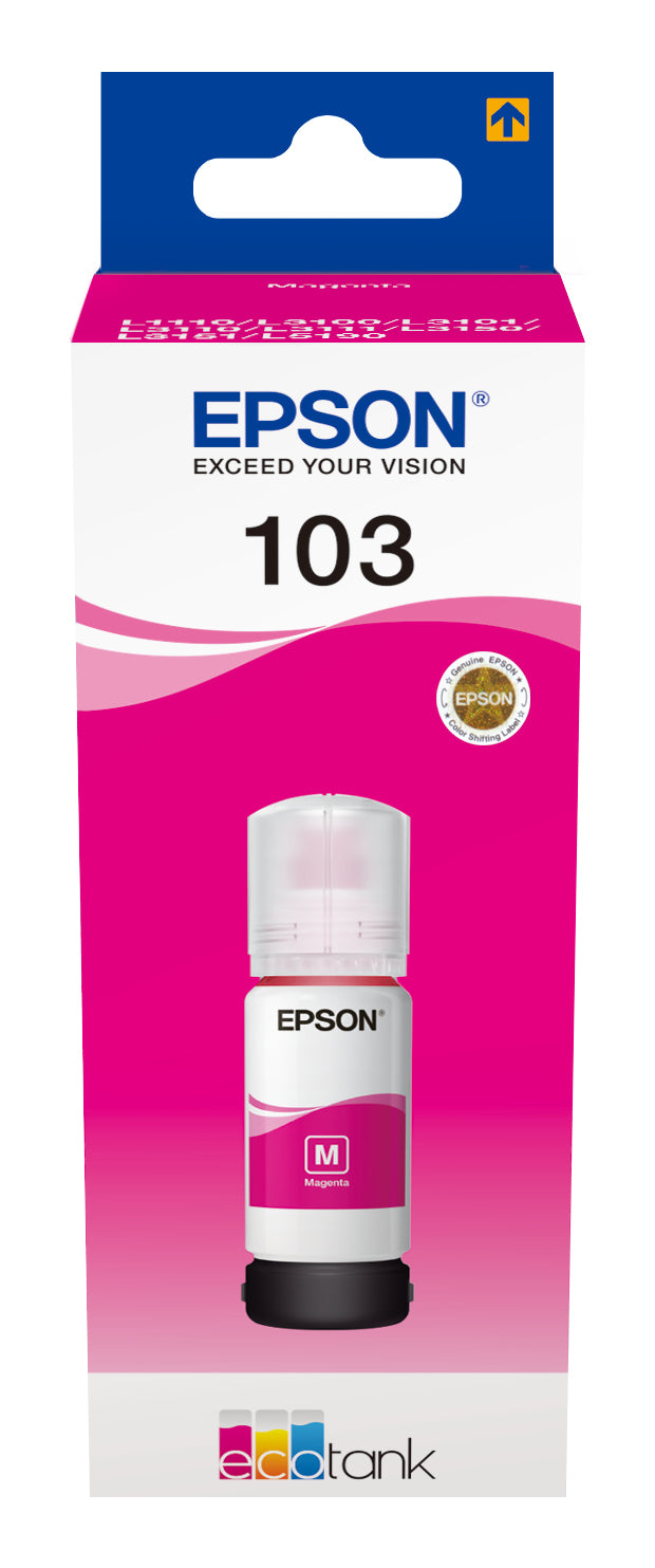 Cartouche d'Encre Compatible Epson 103 EcoTank Magenta ink bottle (WE) 70 ml Magenta