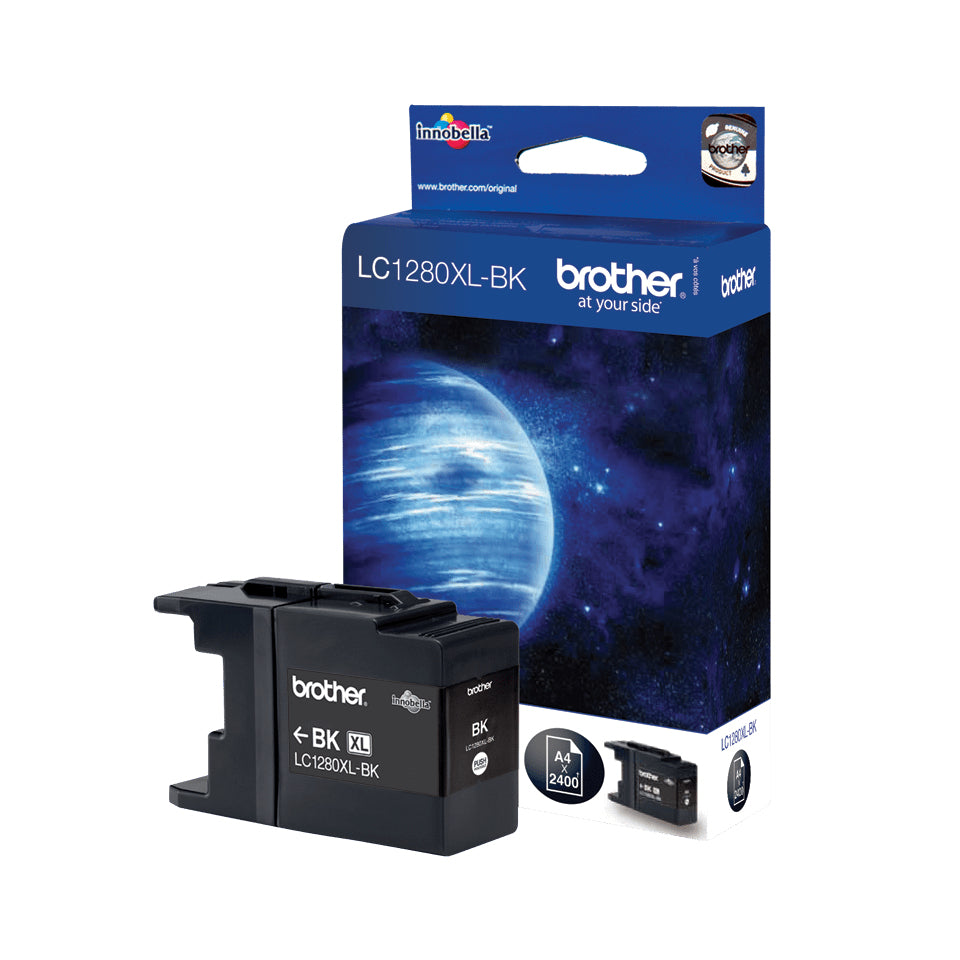 Brother LC1280XLBK - Noir - original - cartouche d'encre - pour Brother MFC-J5910DW, MFC-J6510DW, MFC-J6710DW, MFC-J6910DW