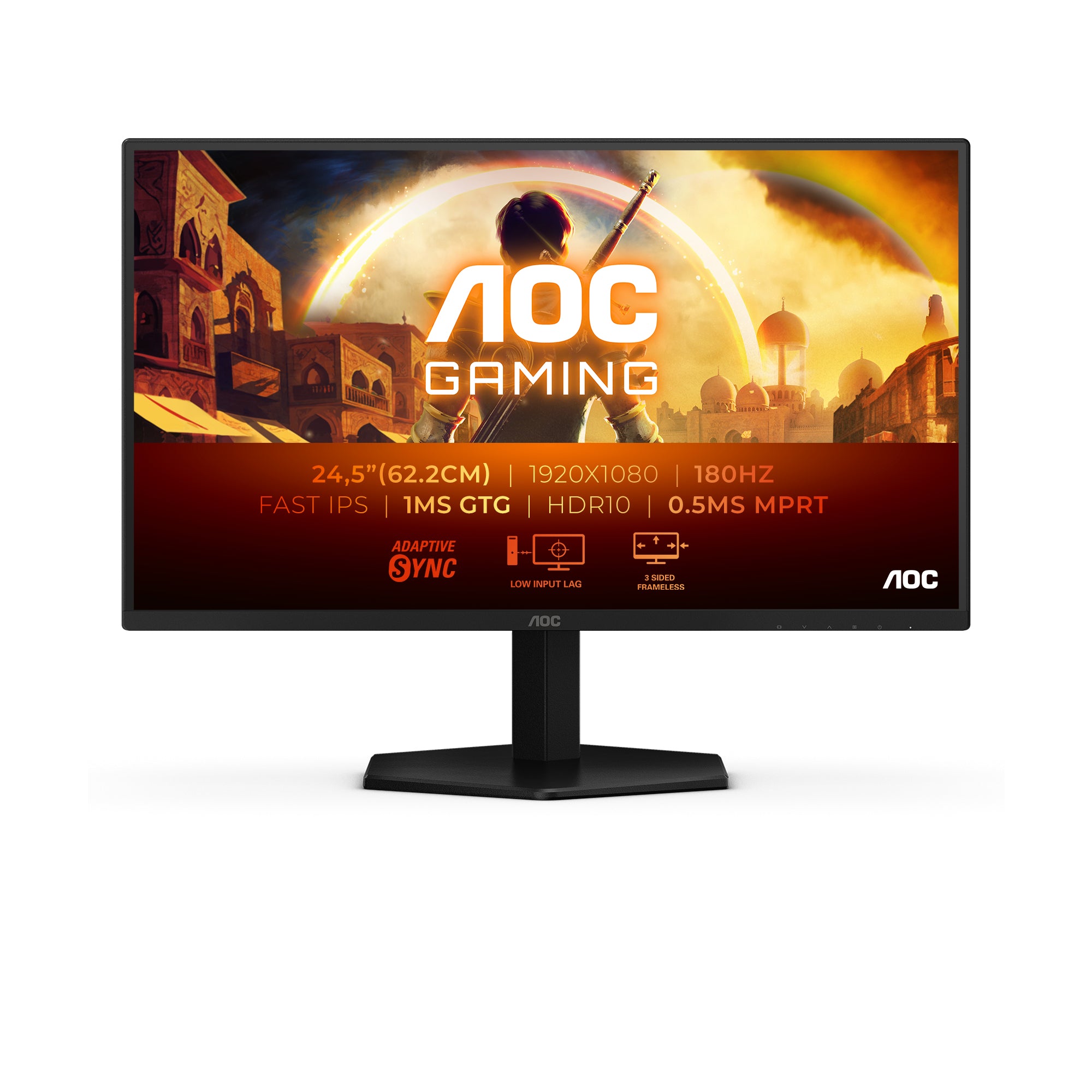 Ecran 25" AOC Gaming G4 25G42E Full HD 180Hz (Noir)