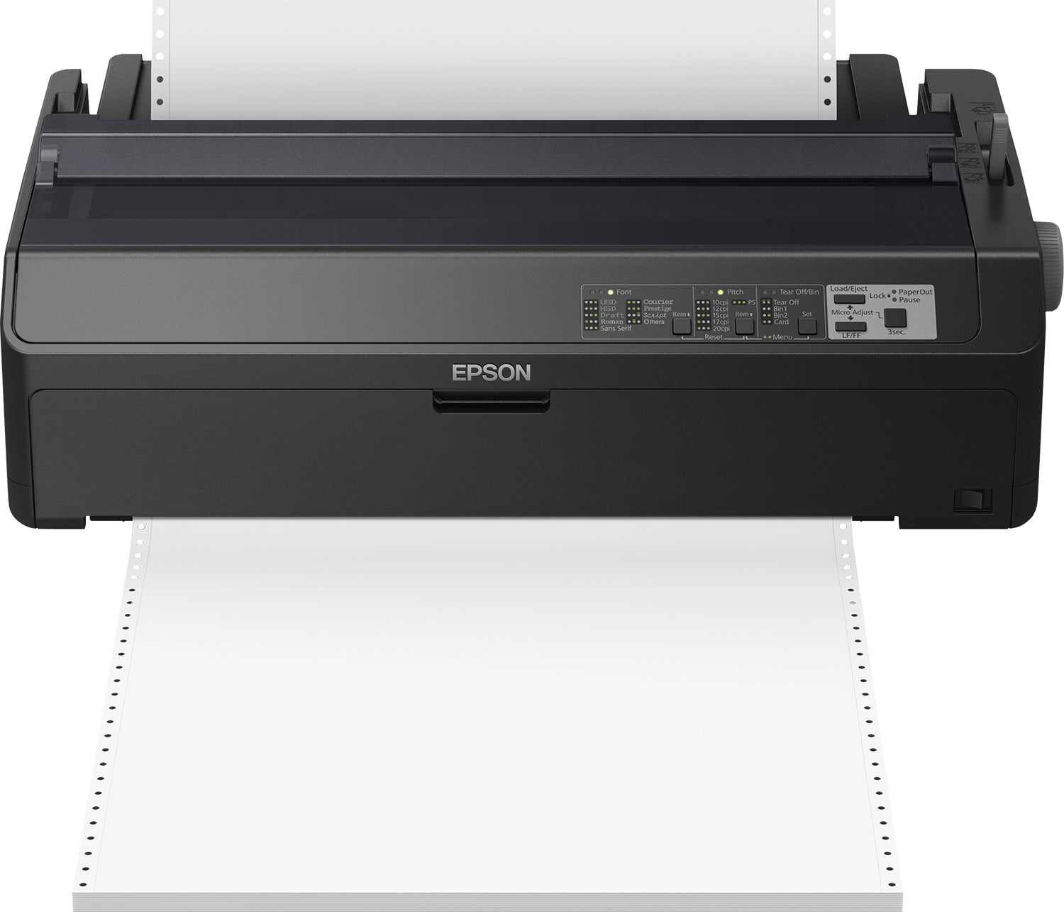 Epson LQ 2090II - Imprimante - Noir et blanc - matricielle - Rouleau (21,6 cm), 406,4 mm (largeur), 420 x 364 mm - 360 x 180 dpi - 24 pin - jusqu'à 584 car/sec - parallèle, USB 2.0