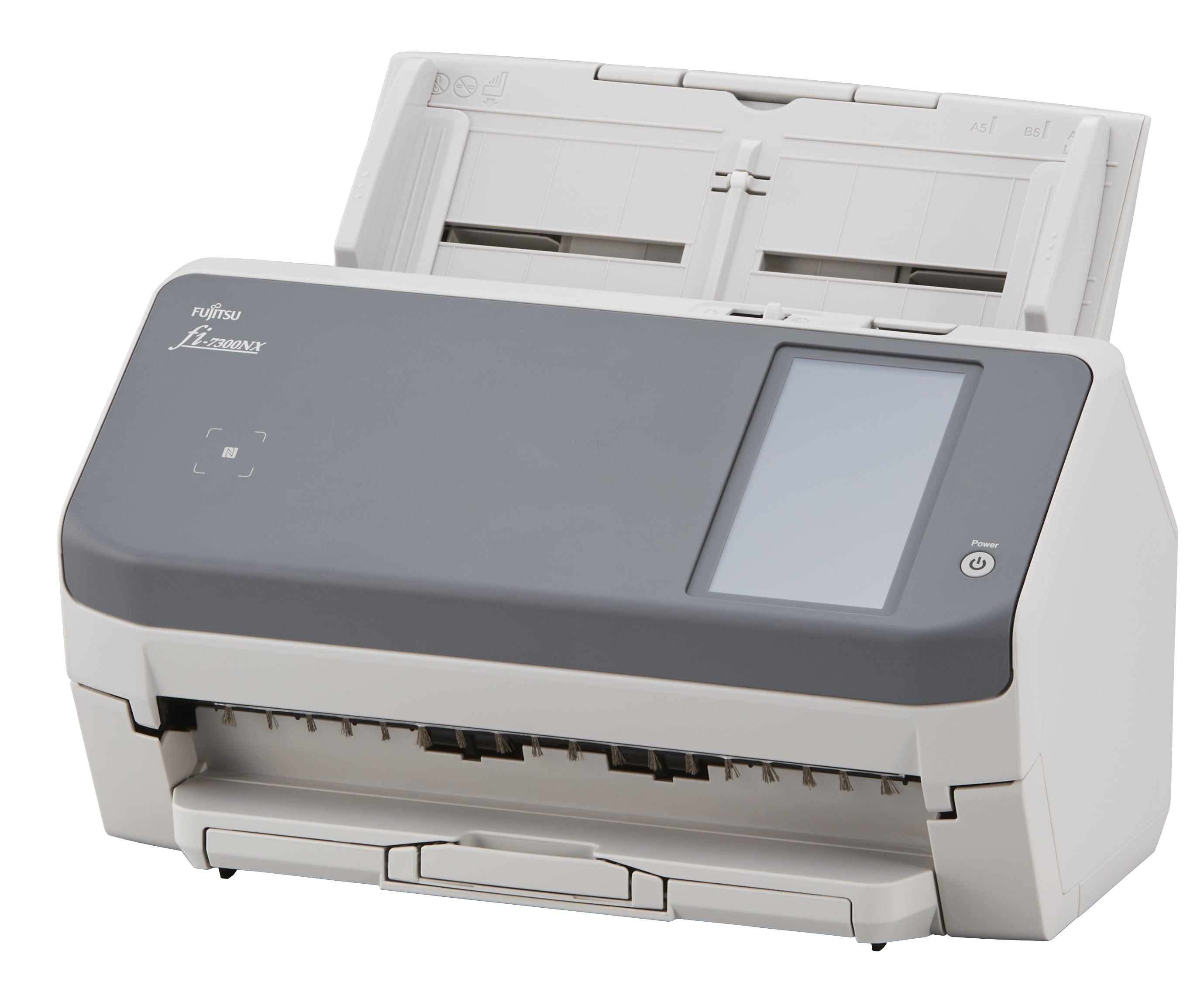 Ricoh fi-7300NX - Scanner de documents - CCD Double - Recto-verso - 216 x 355.6 mm - 600 dpi x 600 dpi - jusqu'à 60 ppm (mono) / jusqu'à 60 ppm (couleur) - Chargeur automatique de documents (80 feuilles) - jusqu'à 4000 pages par jour - Gigabit LAN, USB 3.