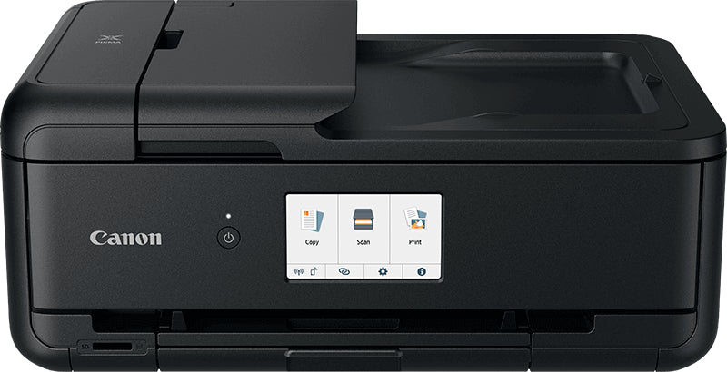 Canon PIXMA TS9550A - Imprimante multifonctions - couleur - jet d'encre - A4 (210 x 297 mm), Legal (216 x 356 mm) (original) - A3 (support) - jusqu'à 15 ipm (impression) - 200 feuilles - USB 2.0, LAN, Wi-Fi(n) - noir