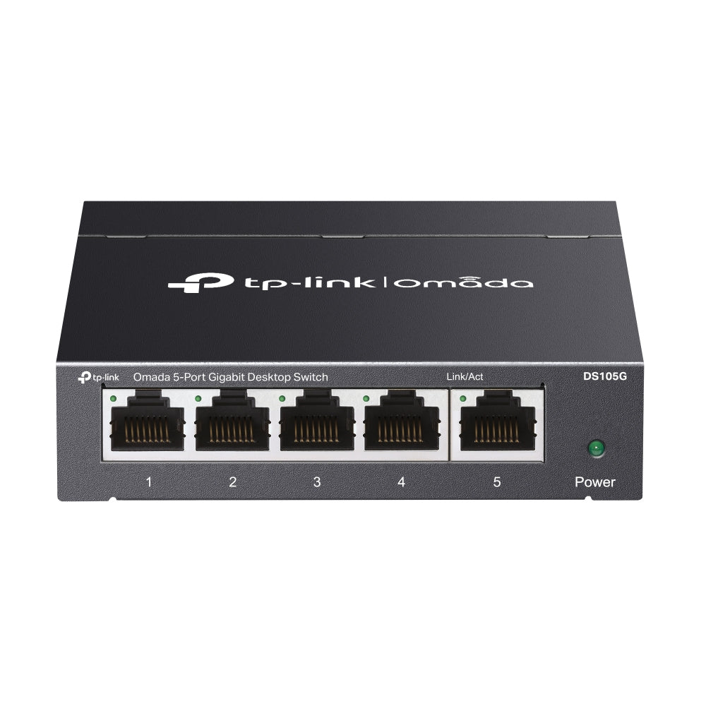 TP-Link Omada DS105G V1.6 - Commutateur - non géré - 5 x 10/100/1000Base-T - de bureau, fixation murale
