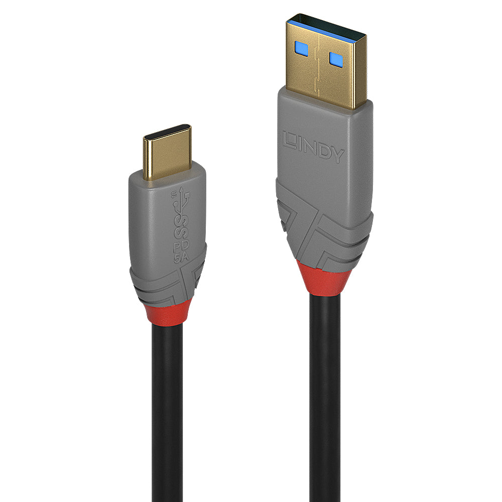 Câble USB A vers USB C LINDY 36910 50 cm Noir