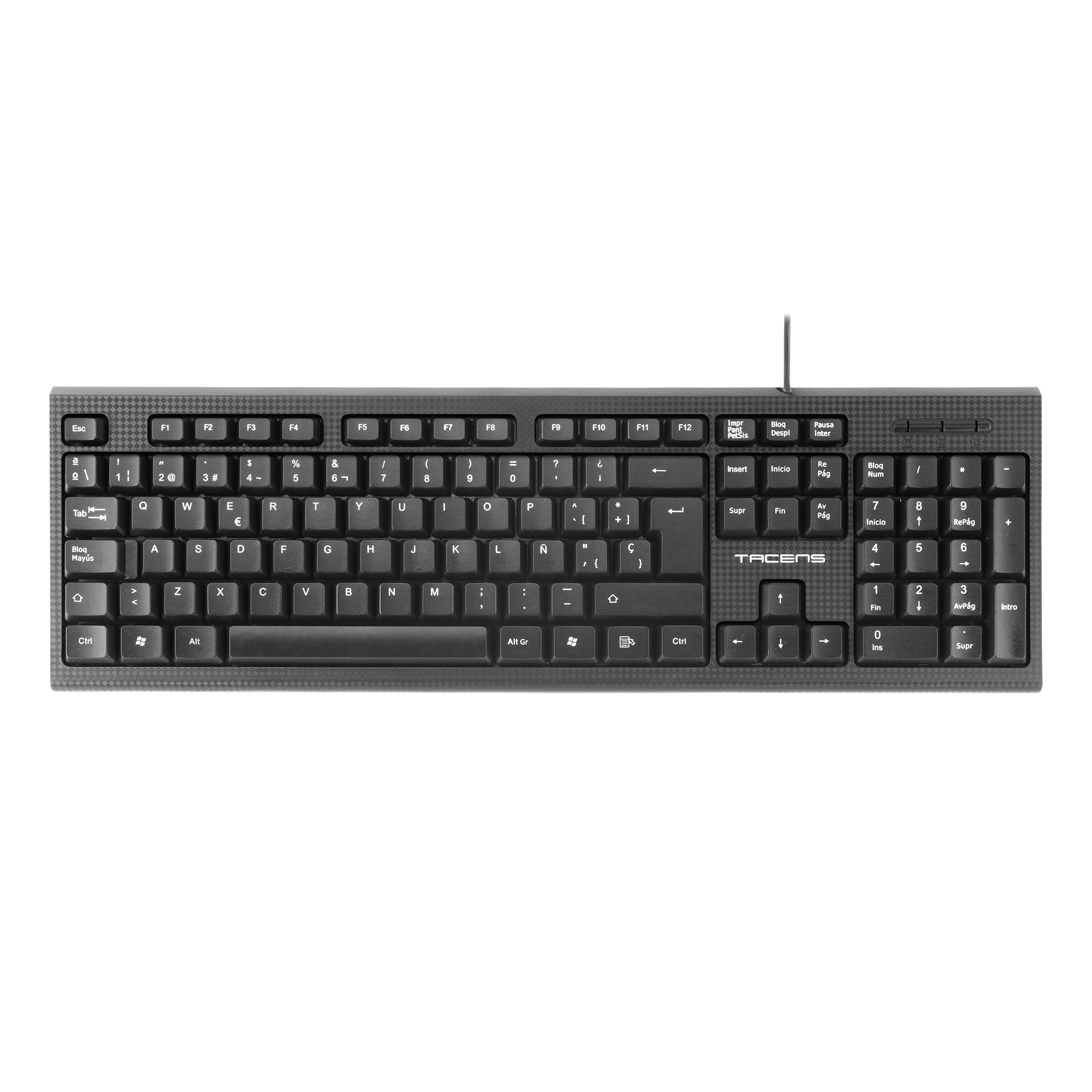 Clavier Tacens AK0ES Noir Espagnol Qwerty QWERTY