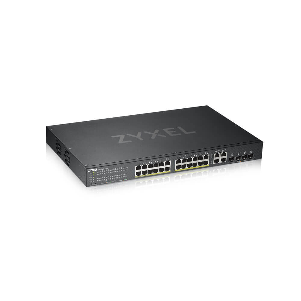 Zyxel GS1920-24HPv2 - Commutateur - intelligent - 24 x 10/100/1000 (PoE+) + 4 x SFP Gigabit combiné + 4 x 10/100/1000 - Montable sur rack - PoE+ (375 W)