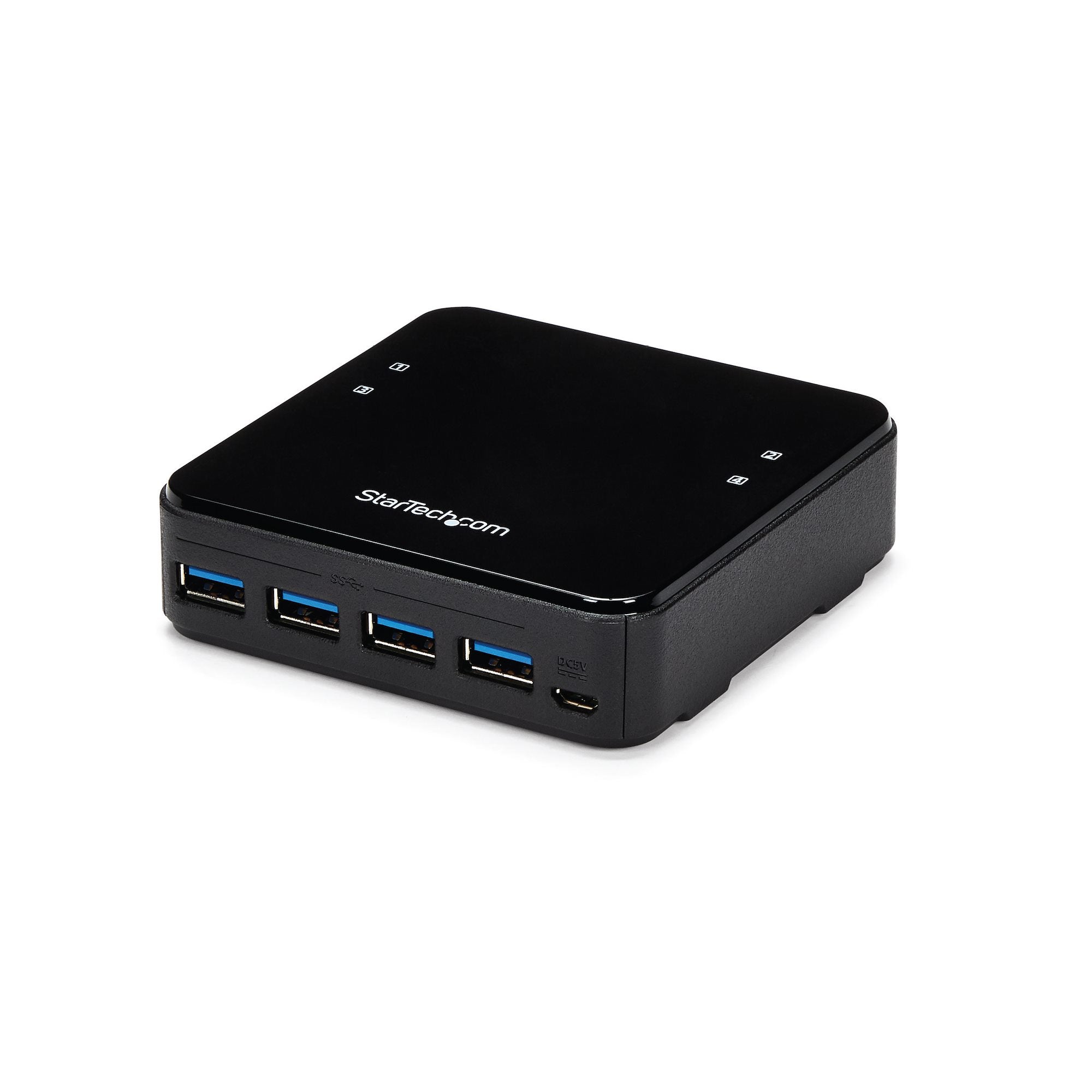 StarTech.com Switch de partage de périphériques USB 3.0 avec 4 entrées / 4 sorties - Alimentation par USB - Concentrateur (hub) - 8 x SuperSpeed USB 3.0 - de bureau