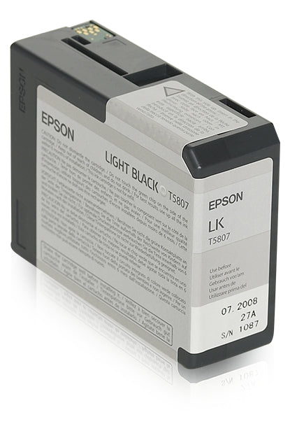 Epson T580 - 80 ml - noir clair - original - cartouche d'encre - pour Stylus Pro 3800, Pro 3880