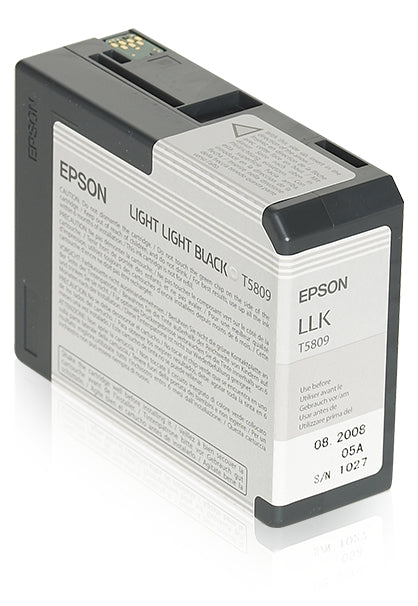 Epson T5809 - 80 ml - noir clair - original - cartouche d'encre - pour Stylus Pro 3800, Pro 3880