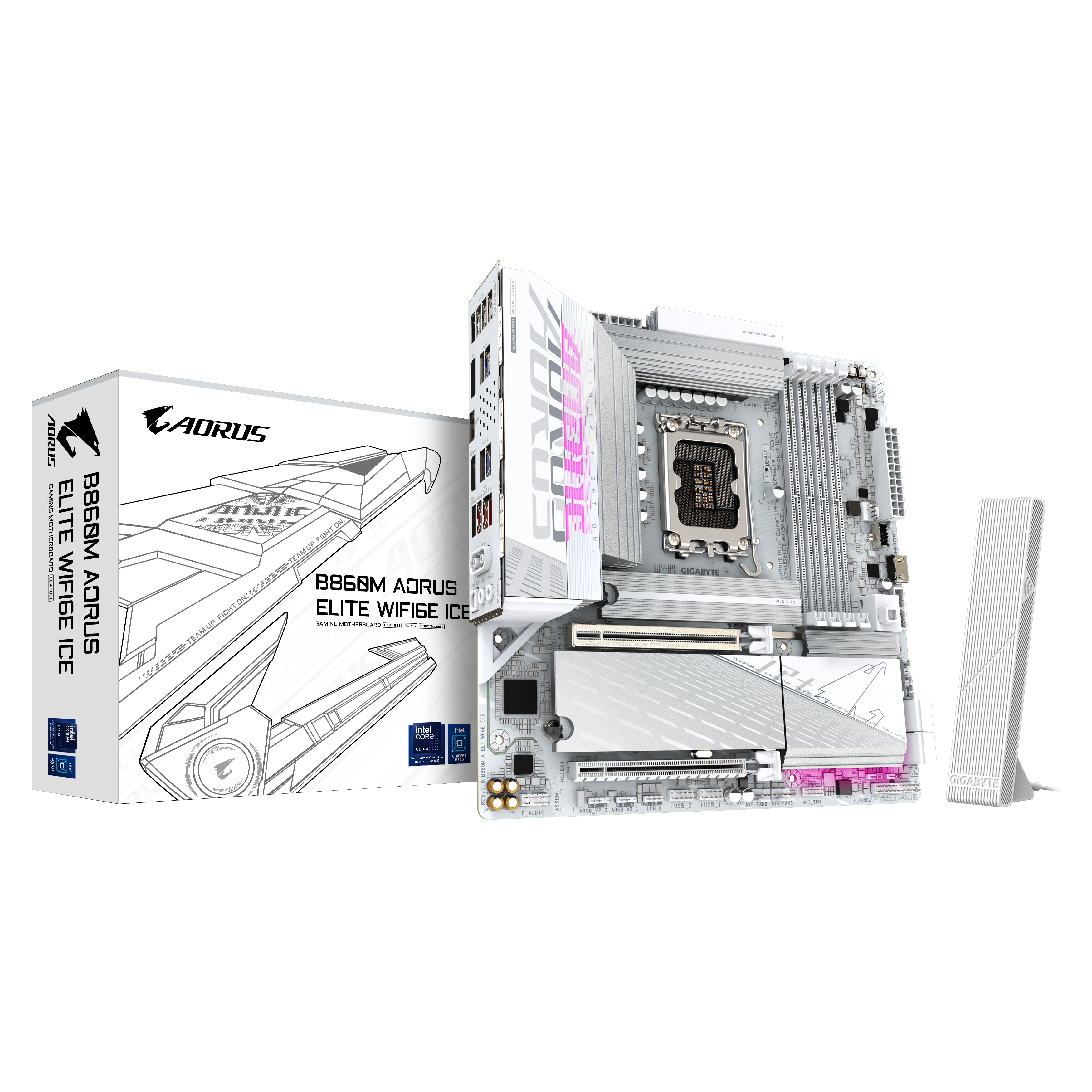 B860M A ELT WF6E ICE - B860/LGA1851/DDR5/mATX#