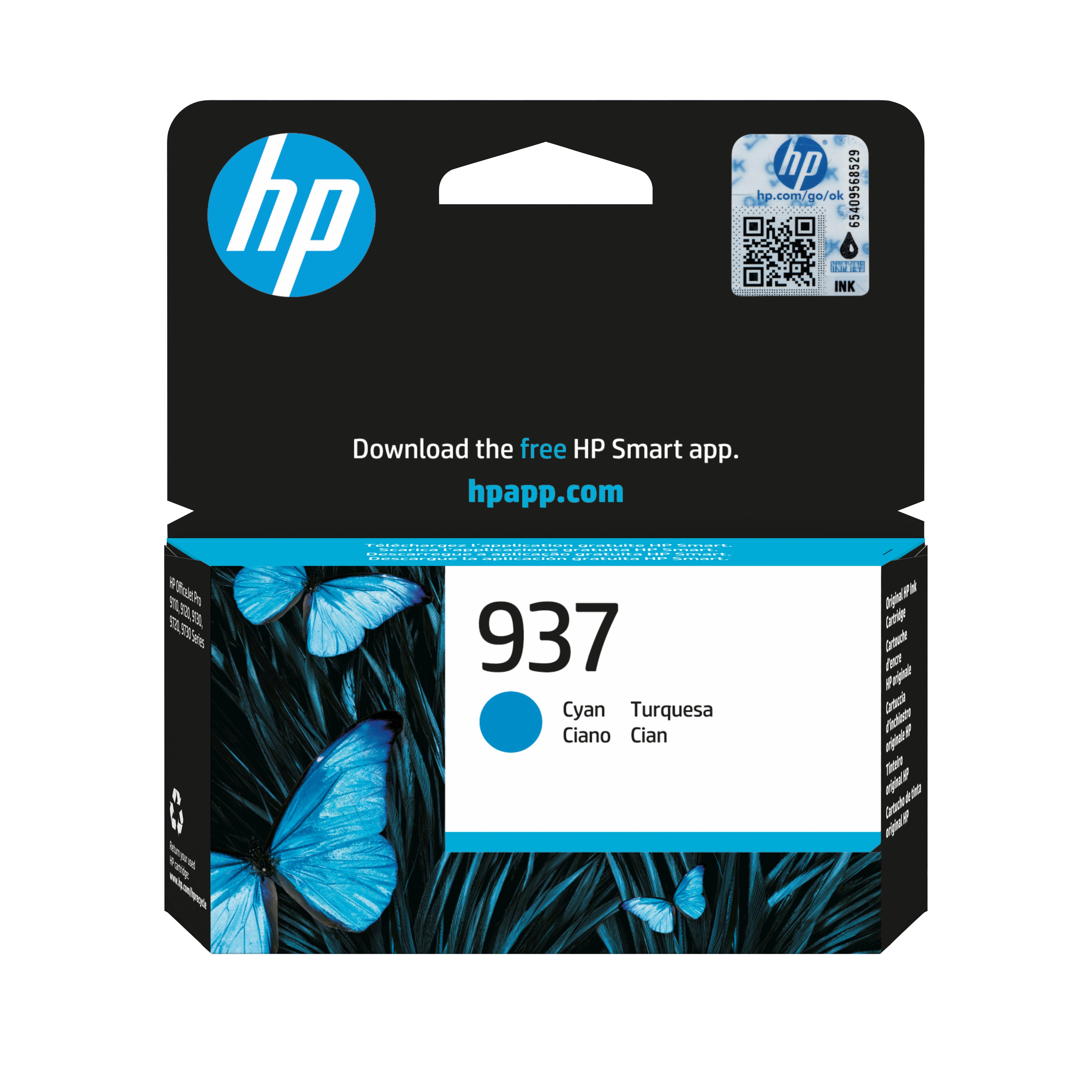 HP 937 - Cyan - original - cartouche d'encre