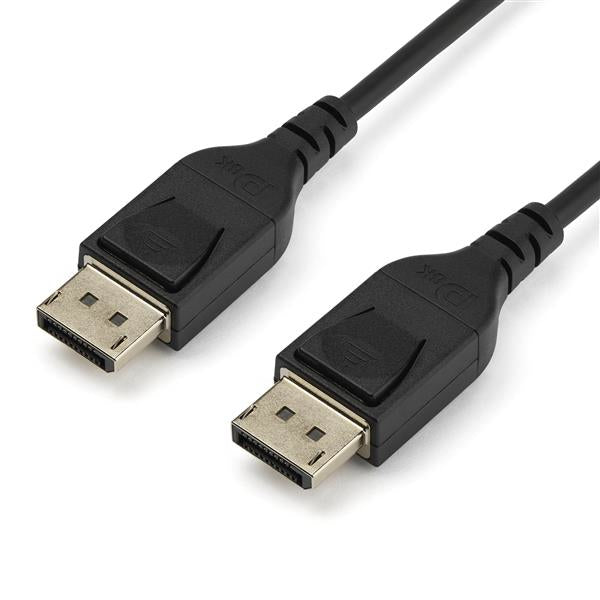 StarTech.com Câble Certifié VESA DisplayPort 1.4 1 m - 8K 60Hz HBR3 HDR - Cordon Écran Super UHD DisplayPort vers DisplayPort - Câble Fin Ultra HD 4K 120Hz DP 1.4 M/M Connecteur M/M (DP14MM1M) - Câble DisplayPort - DisplayPort (M) verrouillé pour DisplayP