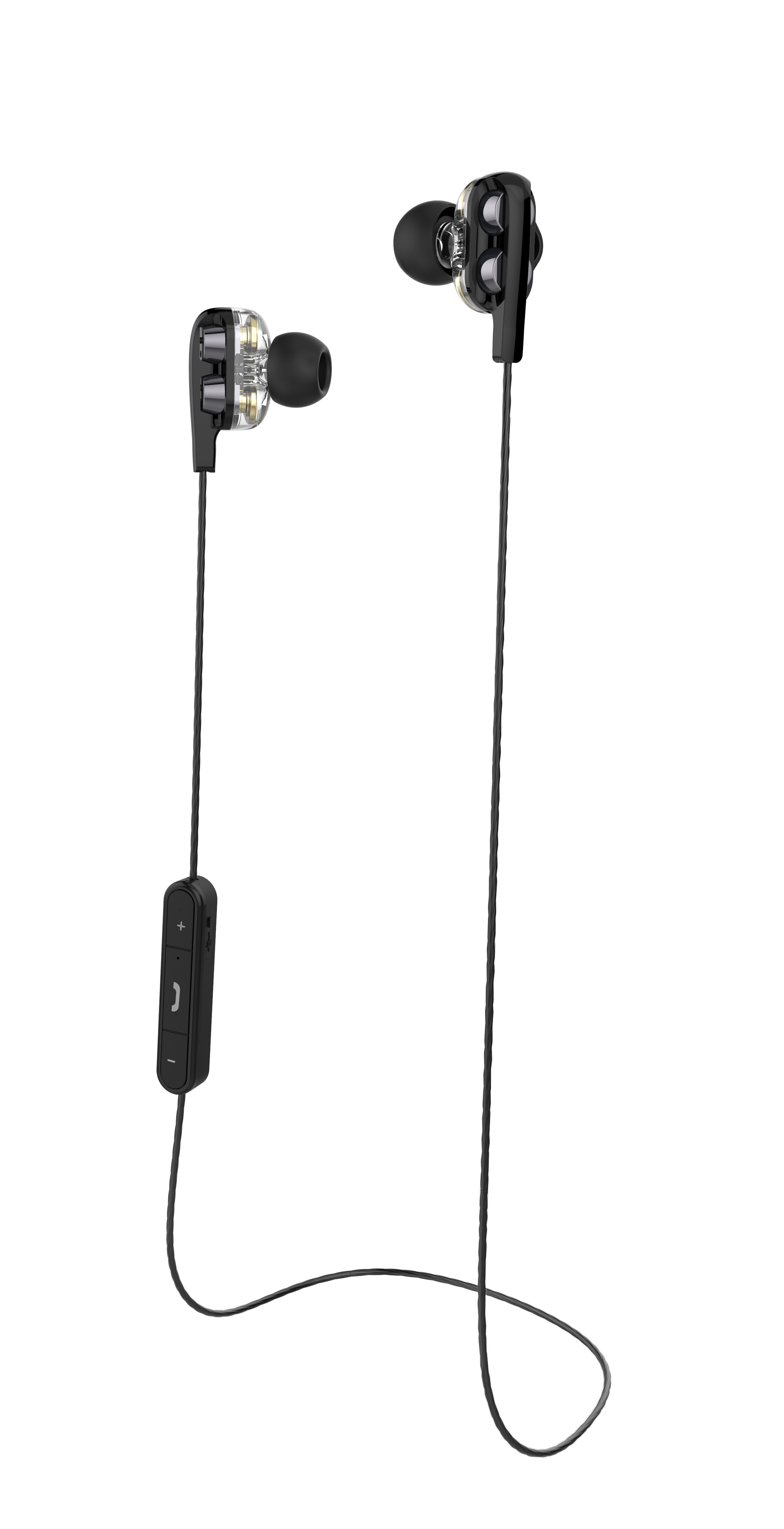 Casques Bluetooth avec Microphone CoolBox CoolTwin Noir