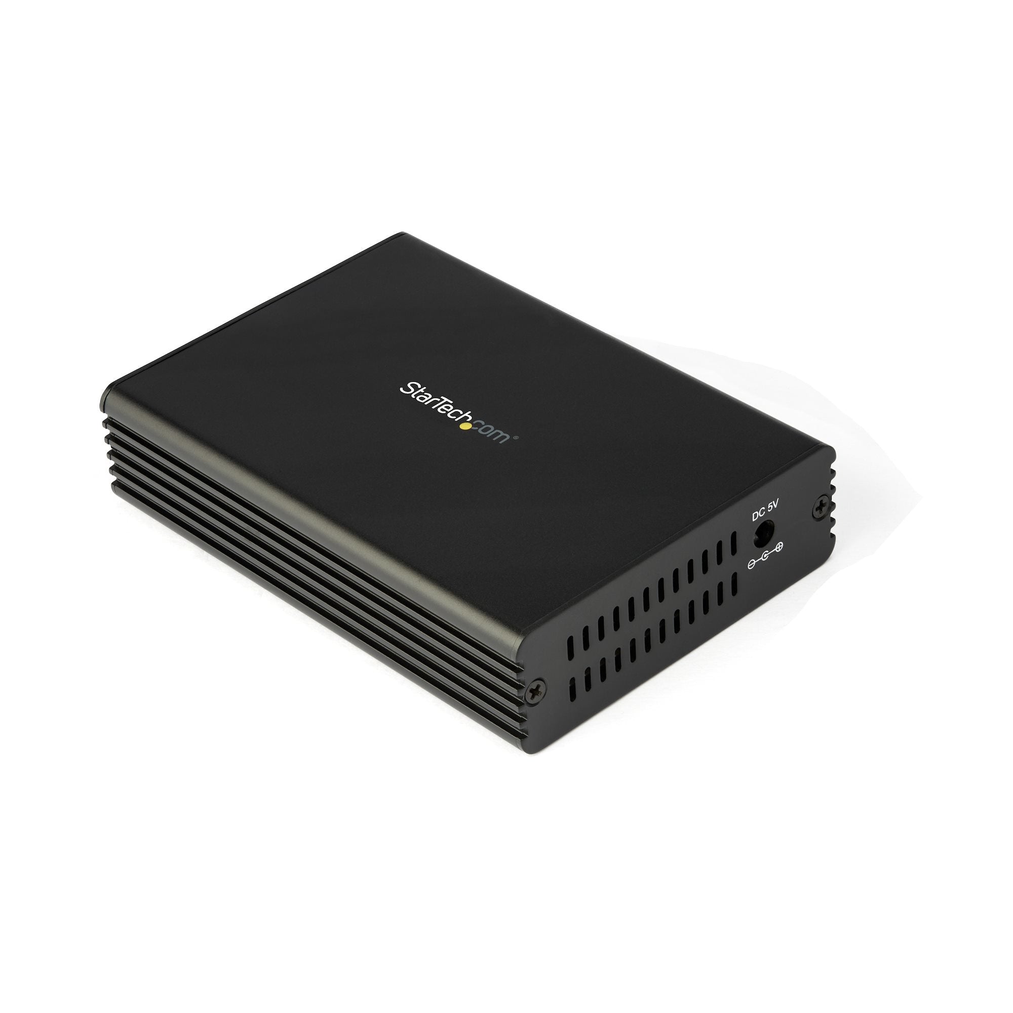 StarTech.com Convertisseur fibre optique vers RJ45 avec fente SFP+ ouverte - 10GBASE-T - Ethernet à fibre 10 Gb (MCM10GSFP) - Convertisseur de média à fibre optique - 10GbE - 10GBase-T, 10GBase-LR, 10GBase-SR - RJ-45 / SFP+