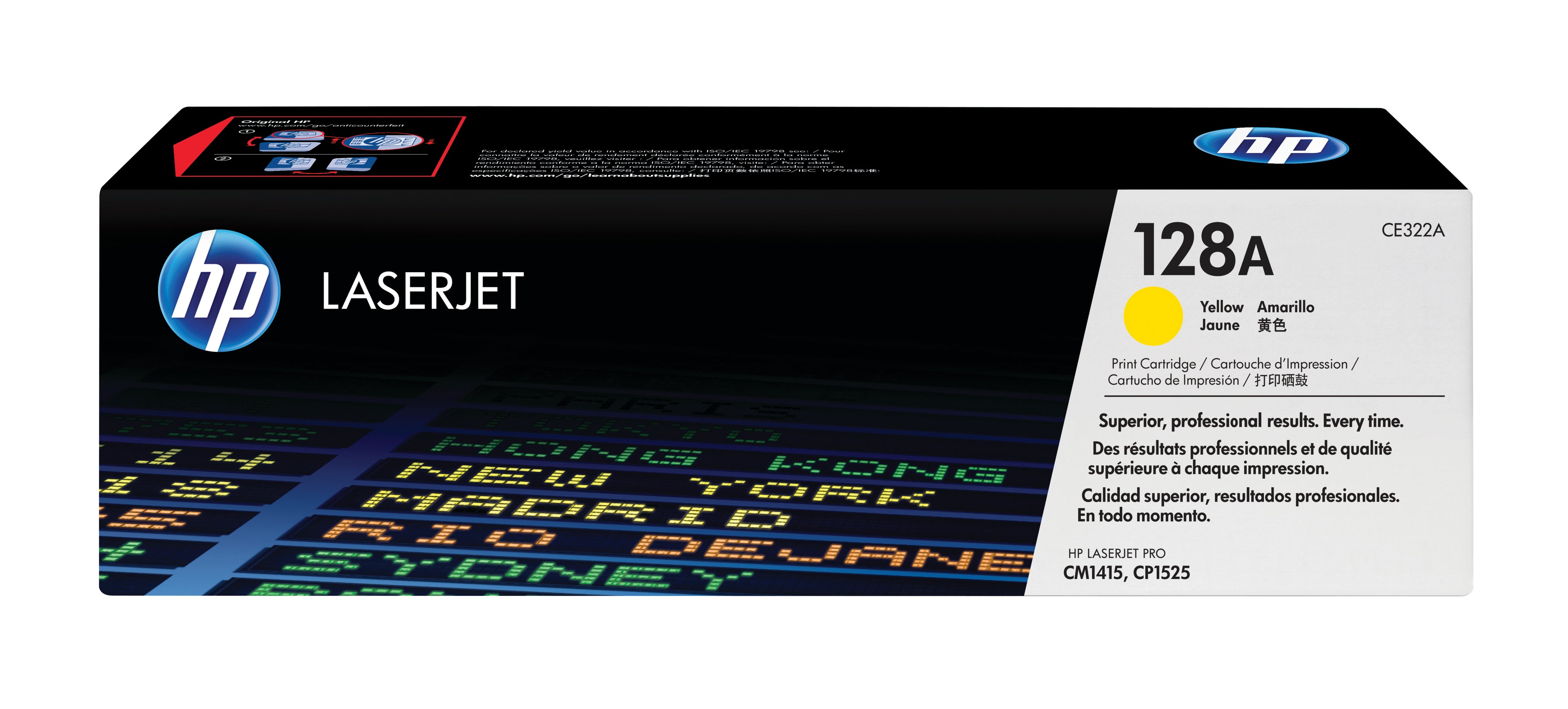 Toner original HP 128A Jaune