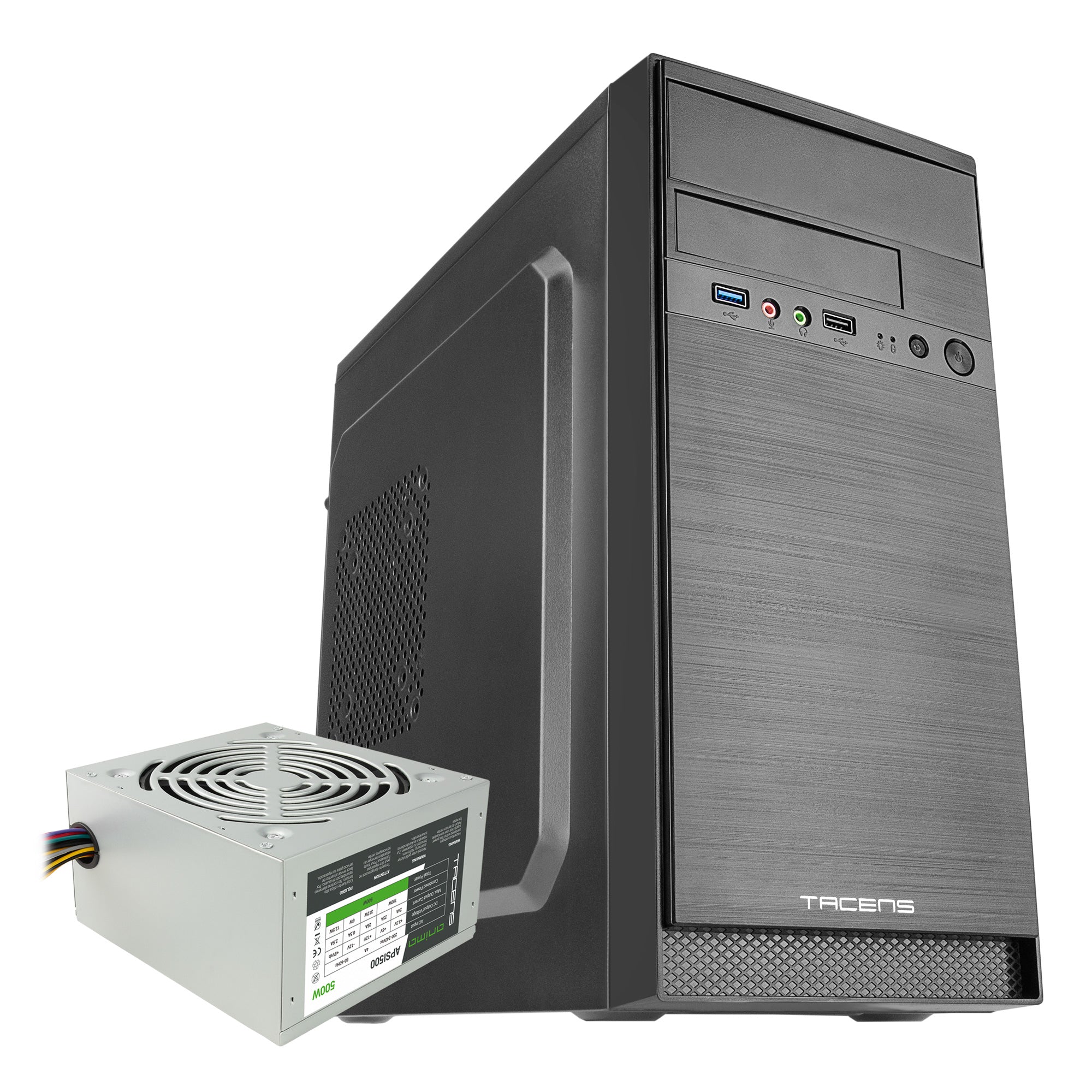 Micro boîtier ATX avec alimentation Tacens AC4500 500W Noir
