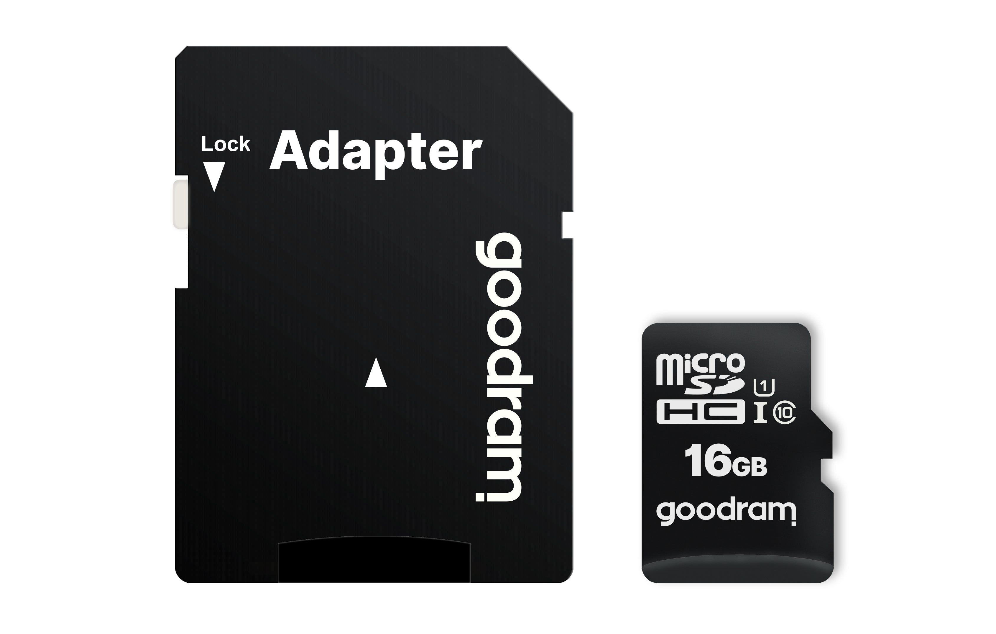 Carte Mémoire Micro SD avec Adaptateur GoodRam M1AA UHS-I Cours 10 100 Mb/s 16 GB