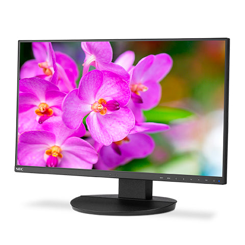 NEC MultiSync EA241F-BK - Écran LED - 24" (23.8" visualisable) - 1920 x 1080 Full HD (1080p) - IPS - 250 cd/m² - 1000:1 - 5 ms - HDMI, DVI-D, DisplayPort - haut-parleurs - noir