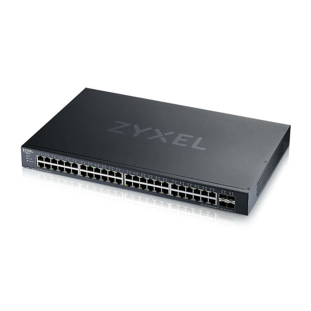 Zyxel XGS1935 Series XGS1935-52 - Commutateur - géré - L3 Lite - intelligent - 48 x 10/100/1000 + 4 x SFP+ 10 Go (liaison montante) - Montable sur rack - pour Zyxel DAC10G-1M v2, DAC10G-3M v2, SFP10, SFP-1000, SFP-BX1310-10, SFP-BX1550, SFP-SX-D