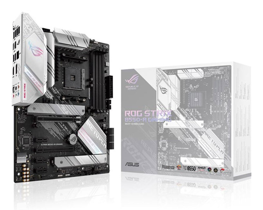 ASUS ROG STRIX B550-A GAMING - Carte-mère - ATX - Socket AM4 - AMD B550 Chipset - USB-C Gen2, USB 3.2 Gen 1, USB 3.2 Gen 2 - 2.5 Gigabit LAN - carte graphique embarquée (unité centrale requise) - audio HD (8 canaux)