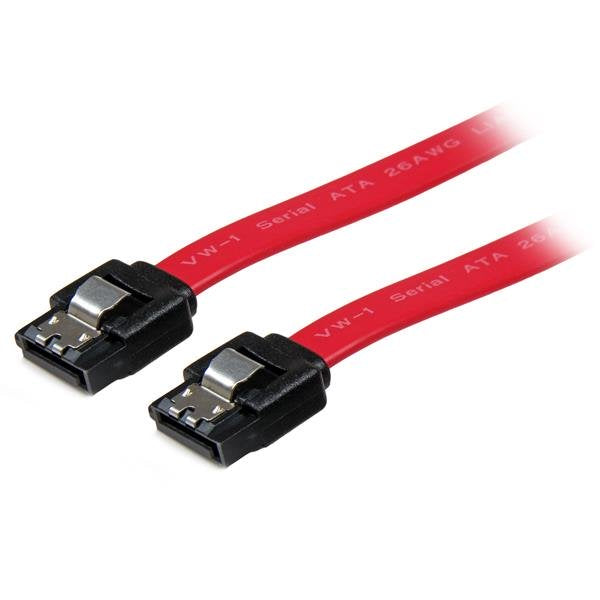 StarTech.com Câble SATA avec verrouillage 45 cm - Câble SATA - Serial ATA 150/300/600 - SATA (R) pour SATA (R) - 46 cm - verrouillé - rouge - pour P/N: 10P6G-PCIE-SATA-CARD, 2P6G-PCIE-SATA-CARD, 4P6G-PCIE-SATA-CARD, 6P6G-PCIE-SATA-CARD