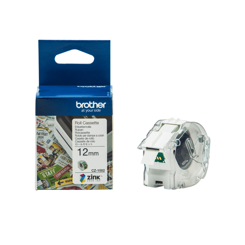 Etiquettes pour Imprimante Brother CZ1002 Blanc Vert Multicouleur