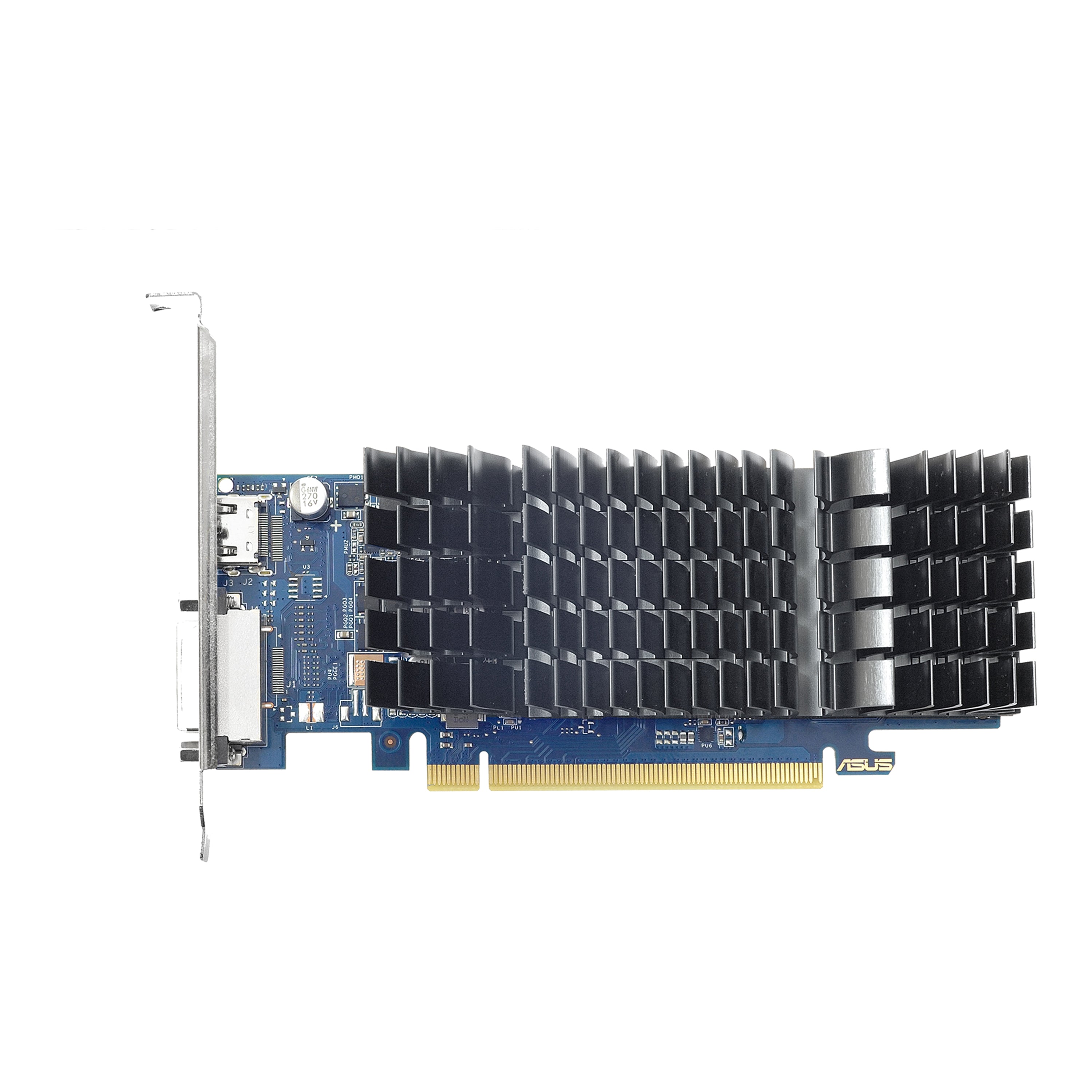 ASUS GT1030-SL-2G-BRK - Carte graphique - GF GT 1030 - 2 Go GDDR5 - PCIe 3.0 profil bas - DVI, HDMI - san ventilateur