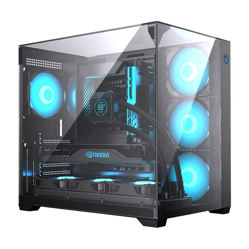 Boîtier ATX semi-tour Hiditec CHA010056 Noir