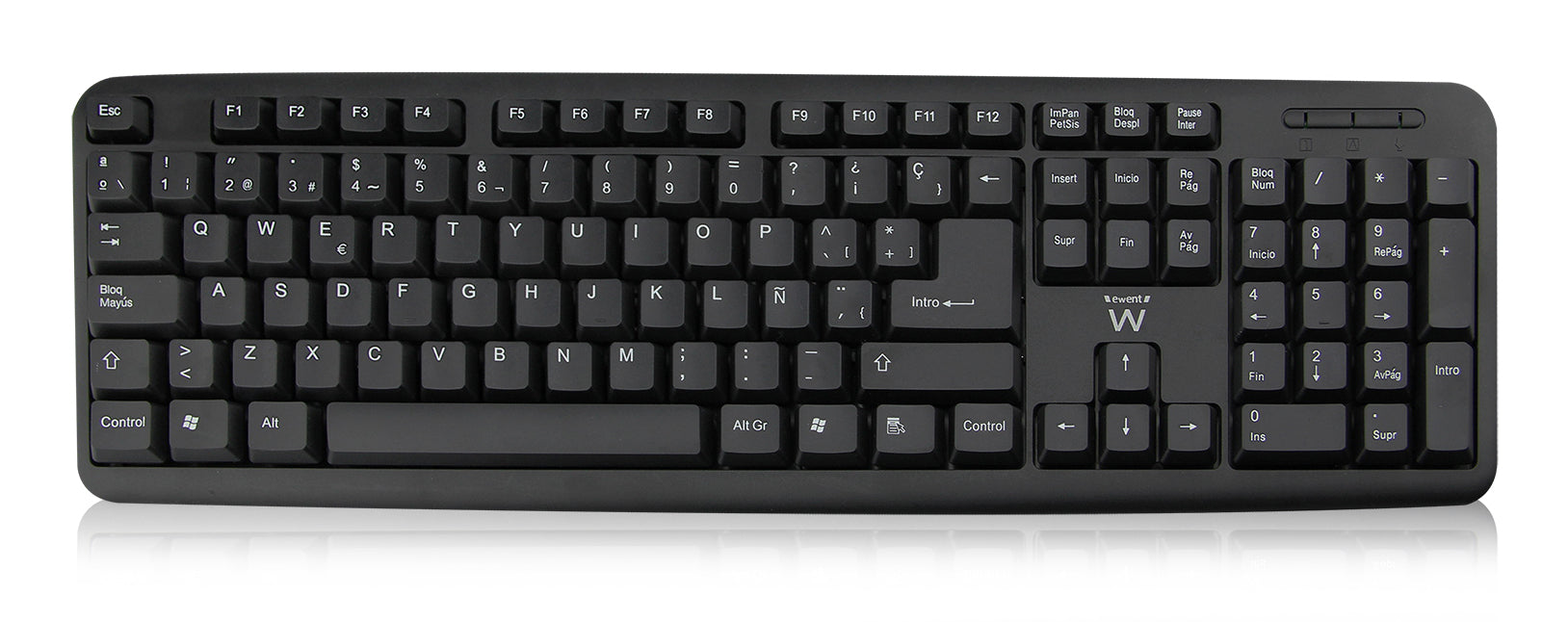 Clavier Ewent EW3109 PS/2 USB Noir