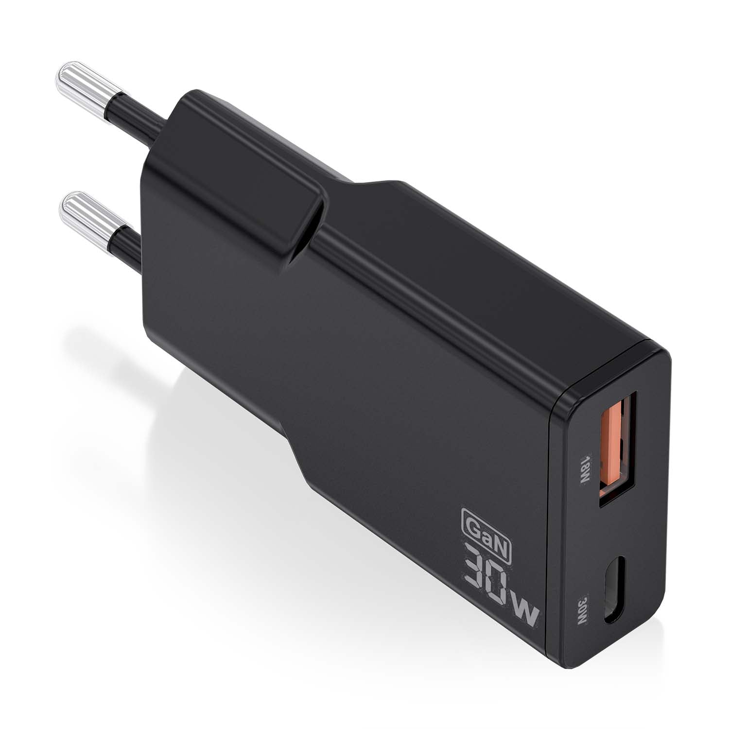 Chargeur mural Aisens ASCH-30W2P047-BK Noir 30 W