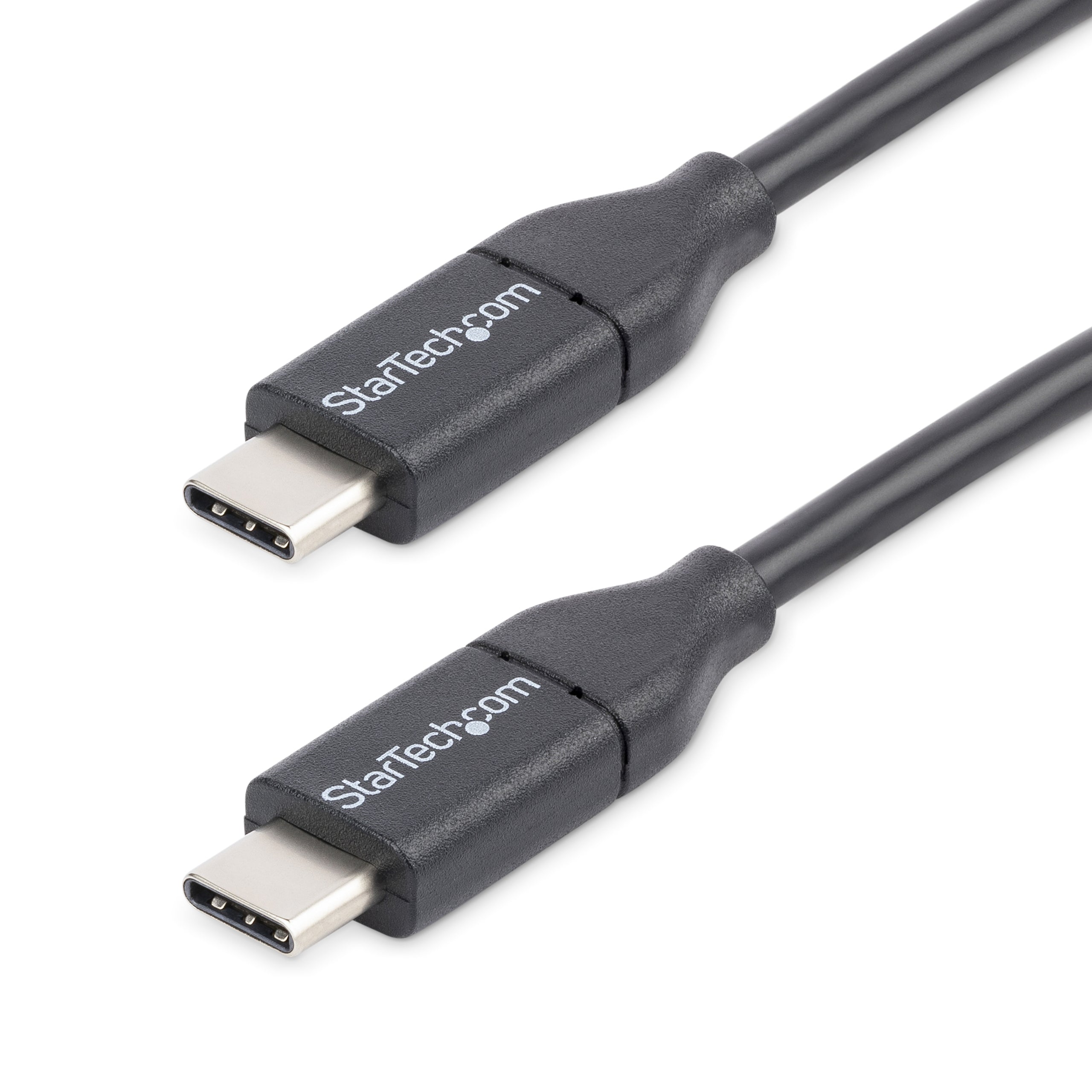 StarTech.com Câble USB C - 3 m - USB-C vers USB-C - USB 2.0 - Câble de charge USB - Cordon USB Type-C - Câble USB - 24 pin USB-C (M) pour 24 pin USB-C (M) - Thunderbolt 3 / USB 2.0 - 3 m - noir - pour P/N: DKT30CHD