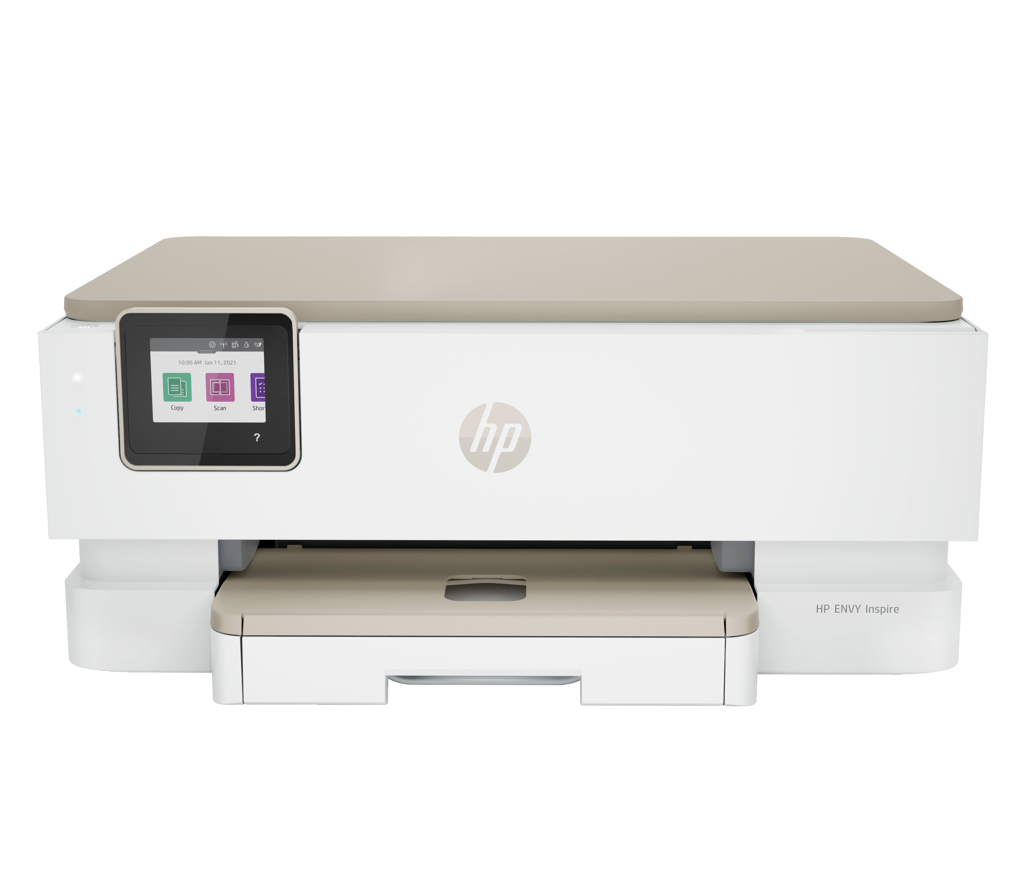 HP ENVY Inspire 7224e All-in-One - Imprimante multifonctions - couleur - jet d'encre - 216 x 297 mm (original) - A4/Legal (support) - jusqu'à 13 ppm (copie) - jusqu'à 15 ppm (impression) - 125 feuilles - USB 2.0, Wi-Fi(ac), Bluetooth - portobello - avec H