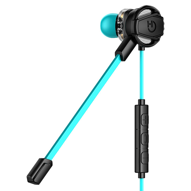 Casques avec Micro Gaming Hiditec GHE010002 (3.5 mm) Noir Bleu