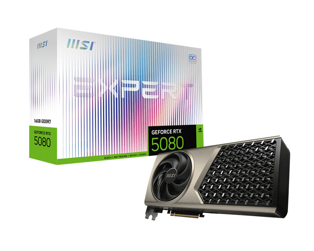 MSI GeForce RTX 5080 16GB EXPERT OC NVIDIA 16 Go GDDR7