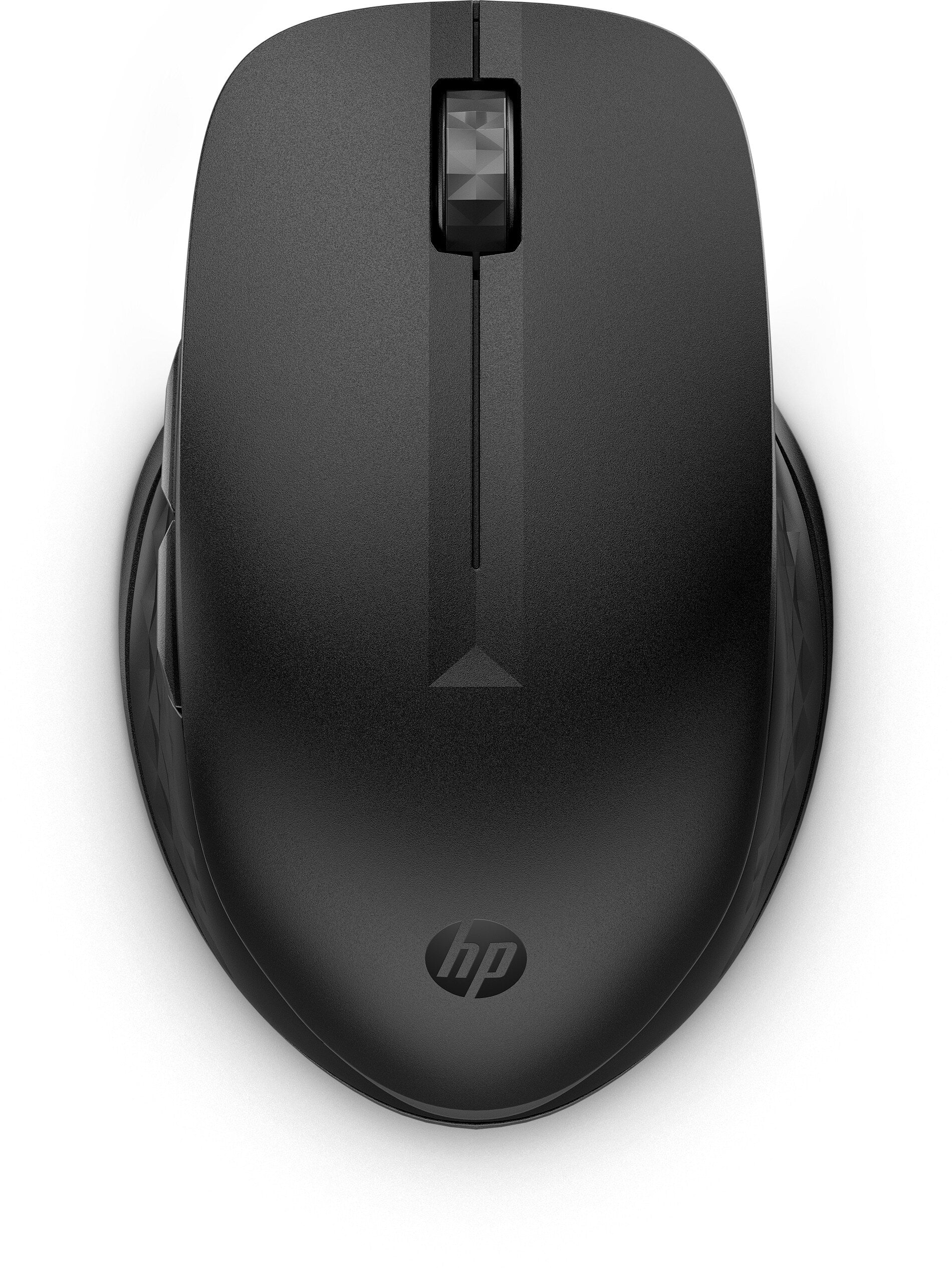 HP 435 - Souris - ergonomique - multi-dispositifs - 5 boutons - sans fil - 2.4 GHz, Bluetooth 5.2 - adaptateur USB Bluetooth