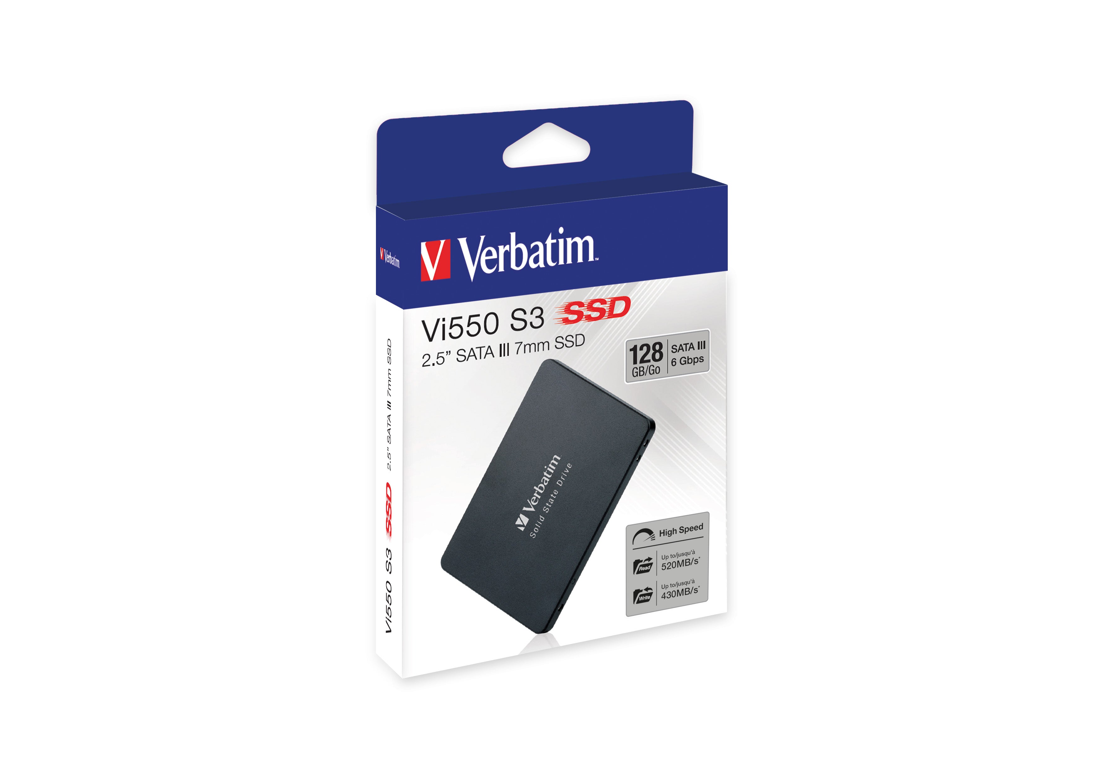 Verbatim Vi550 - SSD - 128 Go - interne - 2.5" - SATA 6Gb/s