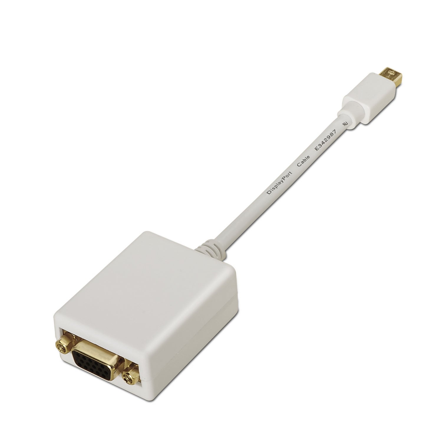 Adaptateur Mini DisplayPort vers VGA Aisens A125-0136 Blanc 15 cm